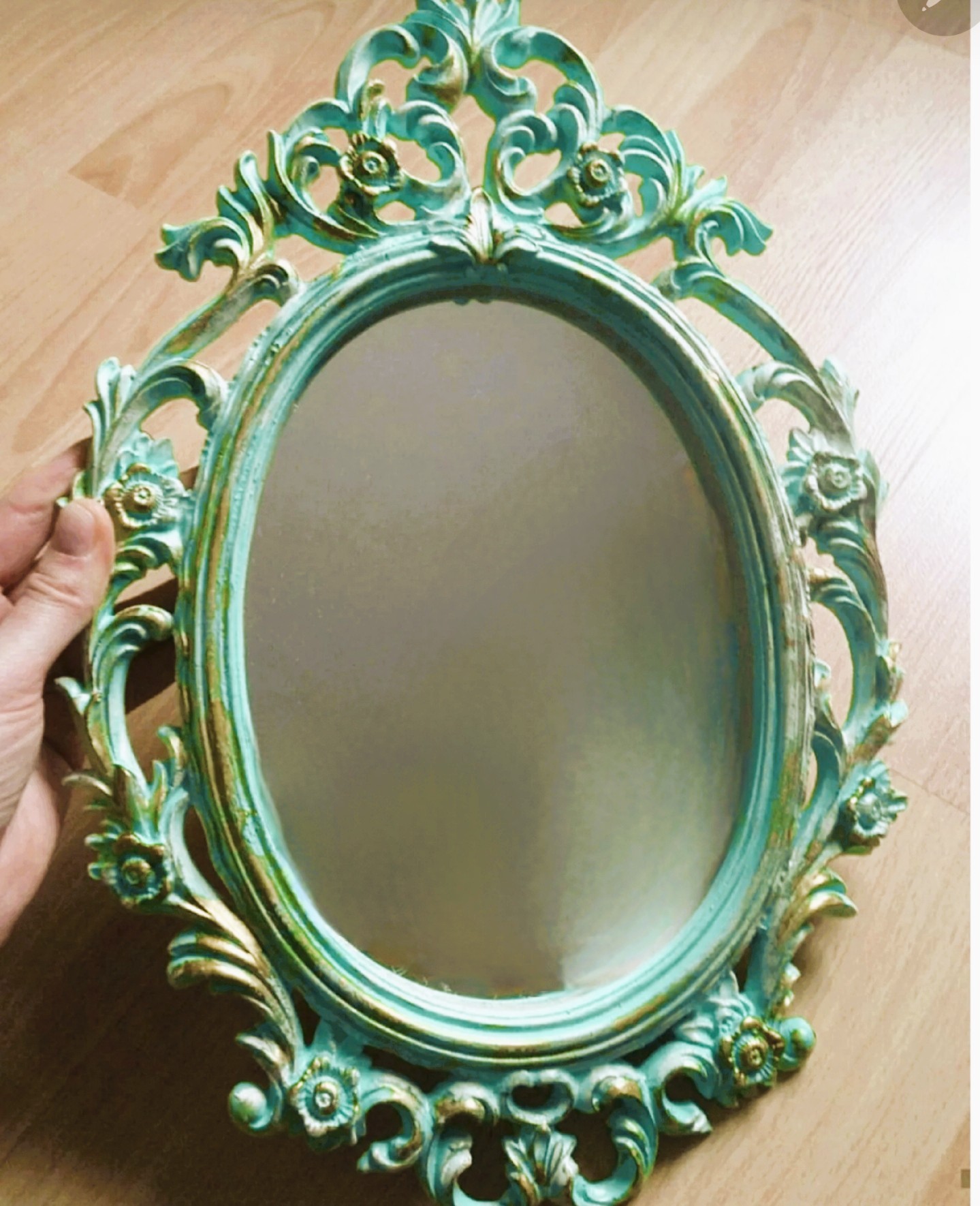 Çiçek Kabartmalı Ortası Dolu 40cm Büyük Boy Çerçeve Silikon Kalıp K-004 - Görsel 5