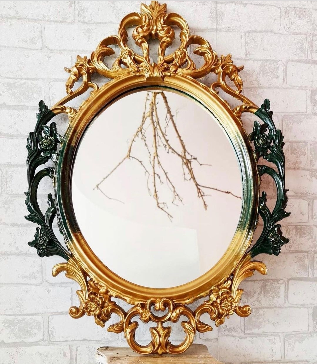 Çiçek Kabartmalı Ortası Dolu 40cm Büyük Boy Çerçeve Silikon Kalıp K-004 - Görsel 6