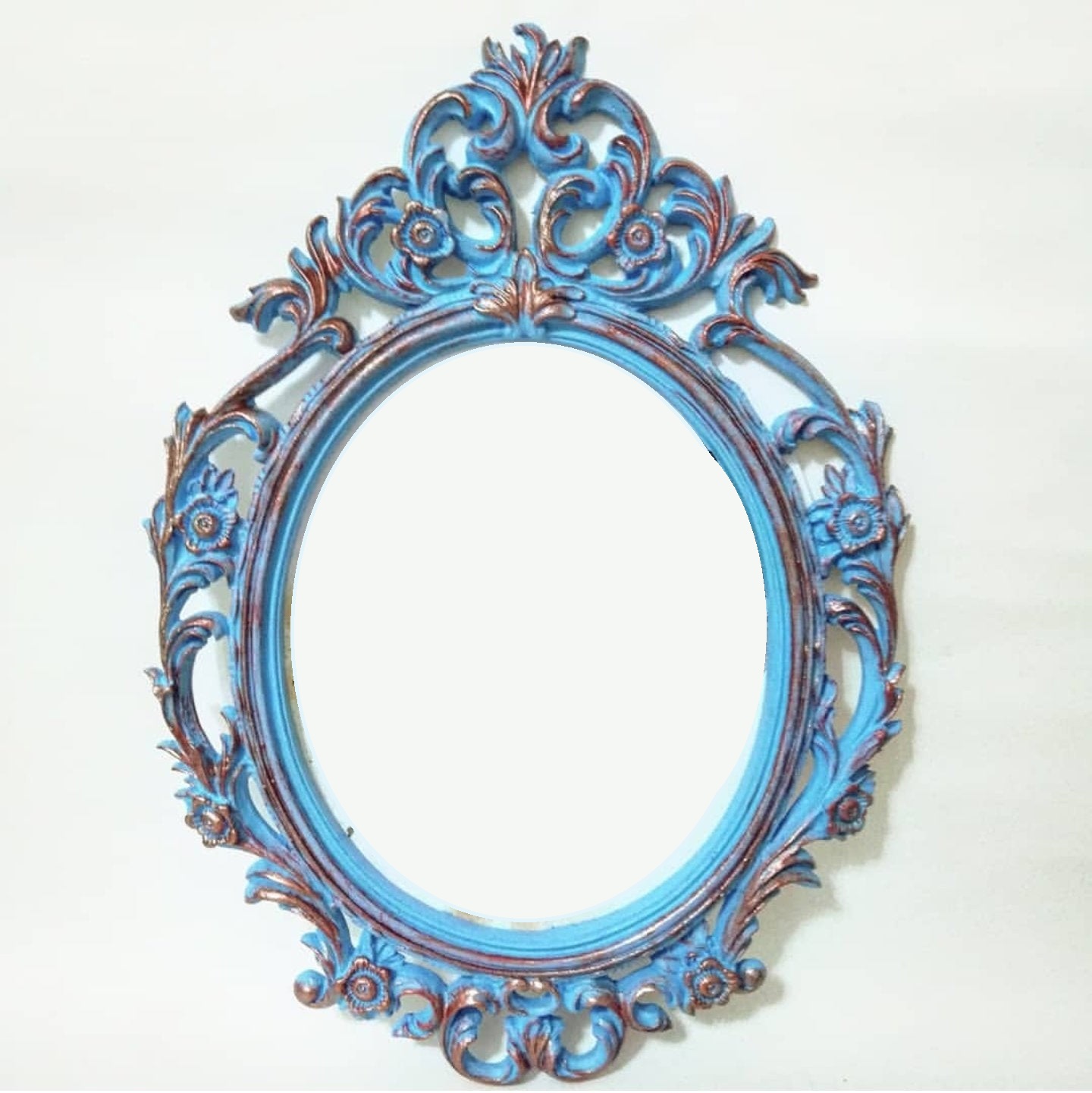 Çiçek Kabartmalı Ortası Dolu 40cm Büyük Boy Çerçeve Silikon Kalıp K-004 - Görsel 7