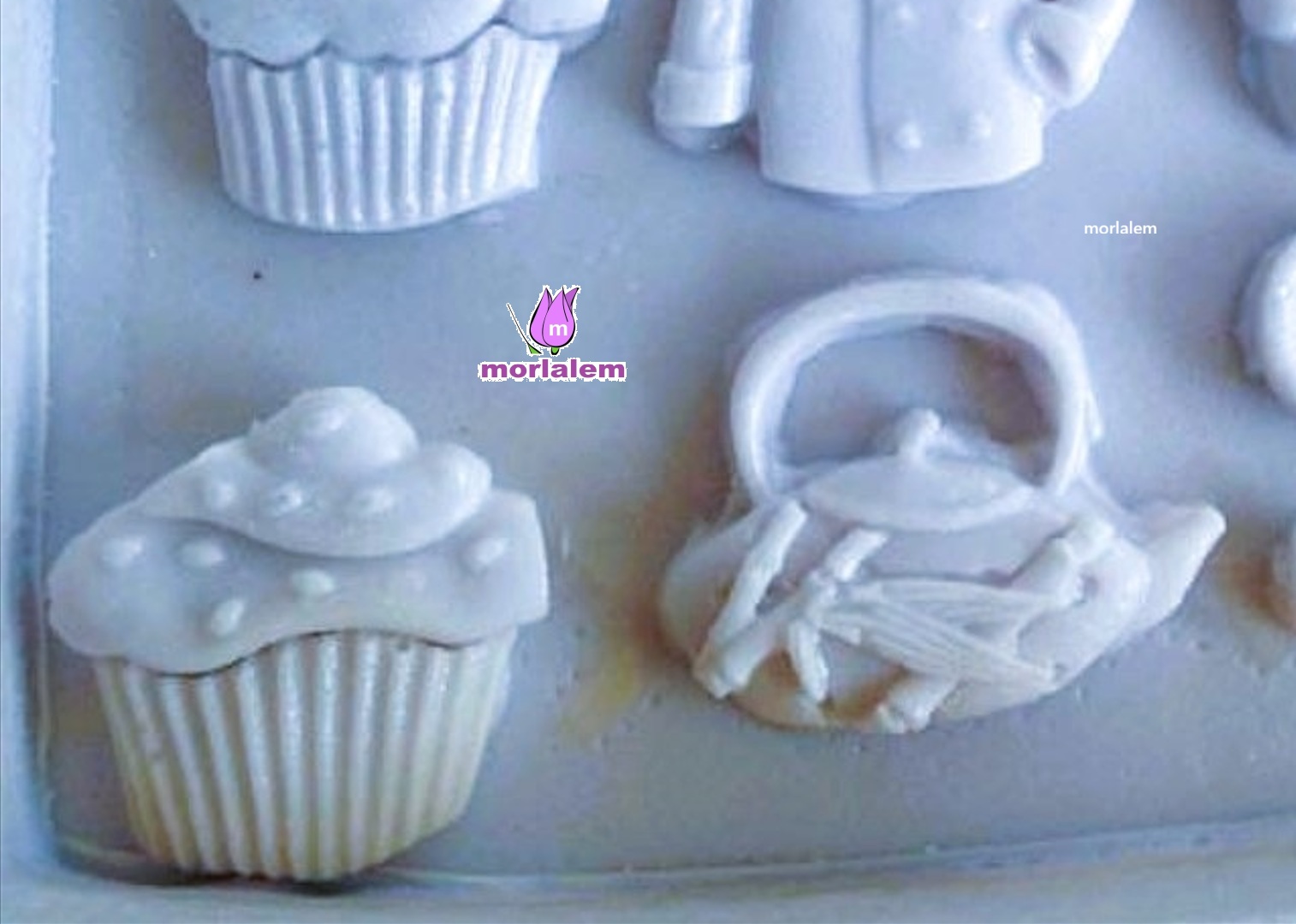 15'li Şef Seti Mutfak Temalı Mini Objeler Silikon Kalıp K-1133, Taş Tozu Sabun Alçı Mum Kalıbı - Görsel 5