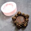 9cm Kozalak Tealight Mumluk Silikon Kalıp K-1098, Polyester Çimento Taş Tozu Alçı Kalıbı - Görsel 2