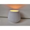 El Yapımı, Oluklu Konik 5,8cm Alçı Tealight Mumluk (Ham, Boyasız) B1349 - Görsel 2