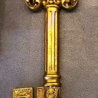 40cm Anahtar Aplik Dekor Silikon Kalıp K-778, Polyester Taş Tozu Alçı Kalıbı