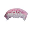 Kurdele Gül Çiçekli 15cm Aplik Dekor Silikon Kalıp K-032, Polyester Çimento Mum Alçı Kalıbı - Görsel 2