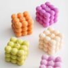 6cm Bubble Küp Mum Silikon Kalıp K-1258, Kokulu Taş Sabun Alçı Mum Kalıbı - Görsel 7
