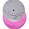 Gül Çiçek Kabartmalı 20cm Saat Silikon Kalıp K-516 - Görsel 3