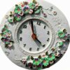 Gül Çiçek Kabartmalı 20cm Saat Silikon Kalıp K-516 - Görsel 6