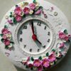 Gül Çiçek Kabartmalı 20cm Saat Silikon Kalıp K-516 - Görsel 4
