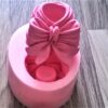 6,6cm Kurdele Mumluk Silikon Kalıp K-203, Taş Tozu Sabun Polyester Reçine Alçı Mum Kalıbı - Görsel 5