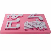 Müzik Notaları Silikon Kalıp K-025, Polyester Reçine Epoksi Taş Tozu Alçı Mum Kalıbı