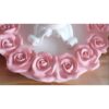 Gül çiçek Kabartmalı Ortası açık 21cm Yuvarlak çerçeve Silikon Kalıp K-846 - Görsel 5