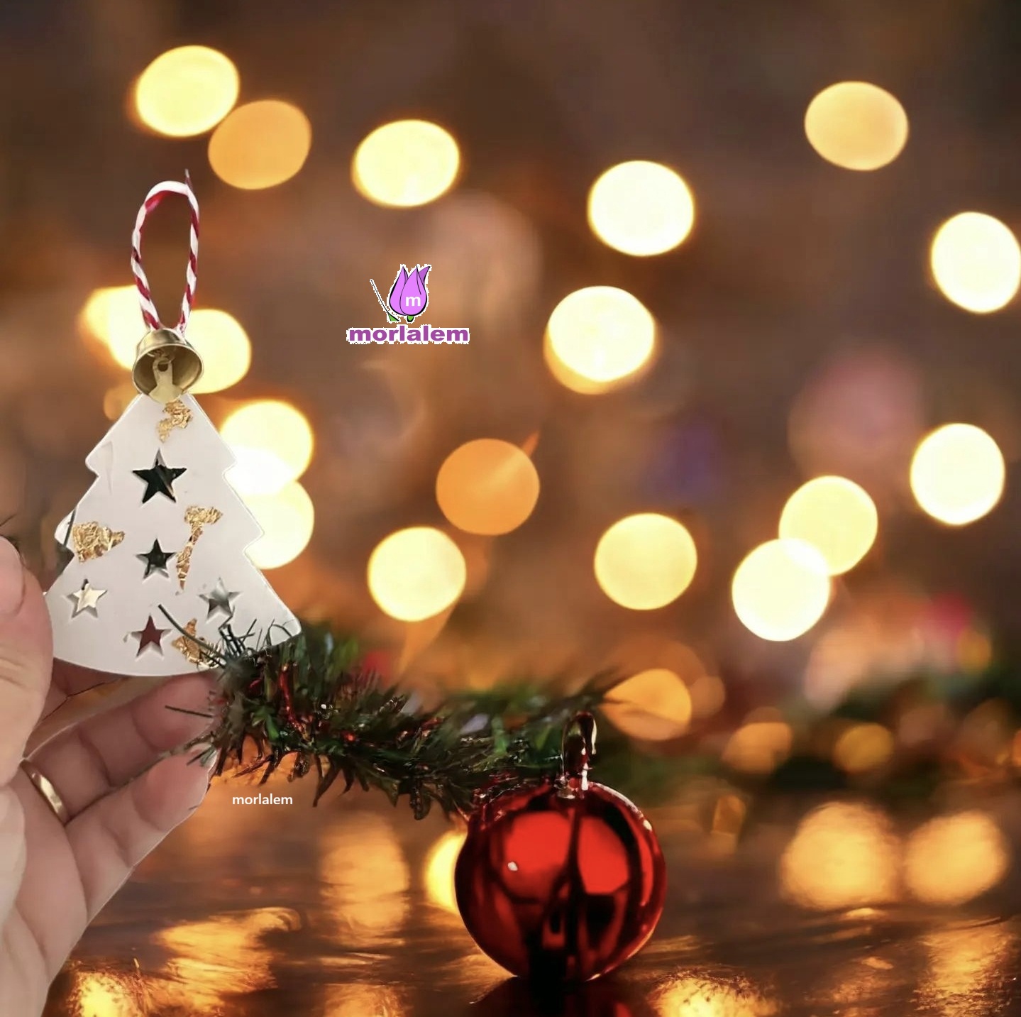 Askılı Mini Çam Ağacı Silikon Kalıp K-120, Taş Tozu Çimento Polyester Alçı Kalıbı - Görsel 3