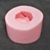 6cm Mini Gül Çiçek Şakayık Çiçeği Silikon Kalıp K-886, Kokulu Taş Sabun Alçı Mum Kalıbı - Görsel 2