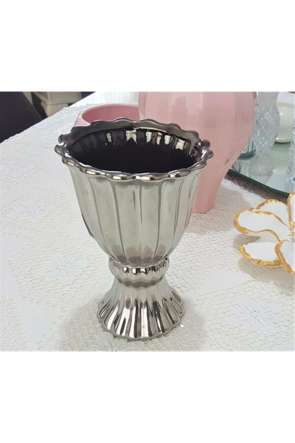 19cm Vazo Saksı Mumluk Silikon Kalıp K-1034