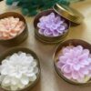 10,9cm Dahlia Çiçek Yıldız Çiçeği Silikon Kalıp K-1291, Kokulu Taş Sabun Alçı Mum Kalıbı - Görsel 6