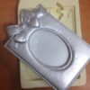 Kurdele Fiyonk Dekorlu 21cm Çerçeve Silikon Kalıp K-481 - Görsel 3