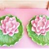 3 Boyutlu Tütsülük Lotus Çiçek, Yaprak Üstünde Nilüfer Çiçeği Silikon Kalıp K-617 - Görsel 5