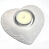Çiçek Desenli Kalp Mumluk 11cm Silikon Kalıp K-207, Polyester Reçine Taş Tozu Alçı Kalıbı - Görsel 4