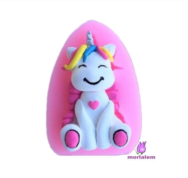 Unicorn Pony Tek Boynuzlu At Silikon Kalıp K-754, Polyester Reçine Kokulu Taş Sabun Alçı Mum Kalıbı
