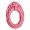 Halat Kabartmalı 22cm Oval Çerçeve Silikon Kalıp K-199 - Görsel 2