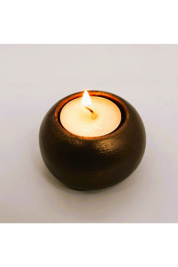 Yuvarlak Misket Top Tealight Mumluk Silikon Kalıp K-513, Taş Tozu Polyester Çimento Alçı Kalıbı