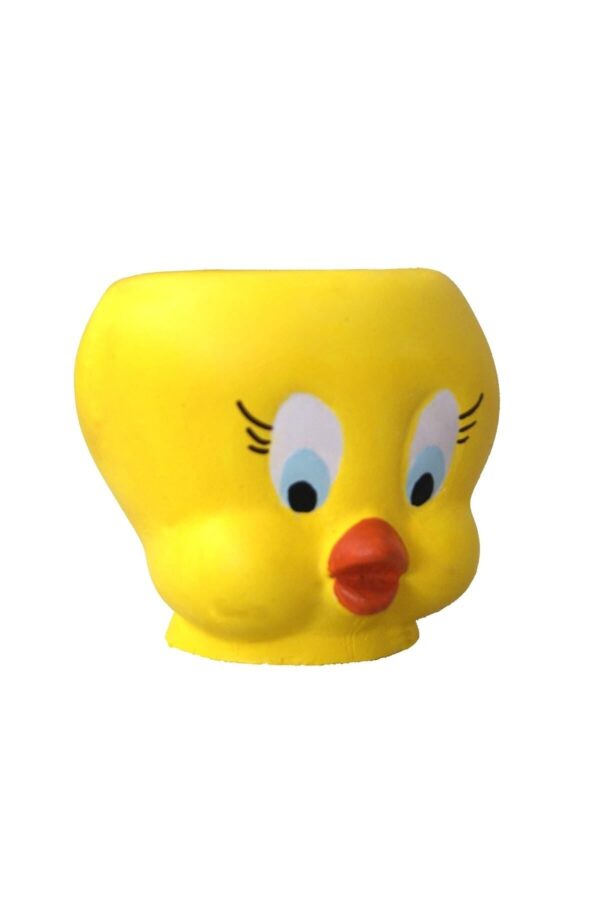 Tweety Kuş Kafası Saksı, Kalemlik Silikon Kalıp K-1144