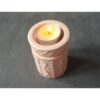 Örgü Kabartmalı Tealight Mumluk Silikon Kalıp K-352 - Görsel 4