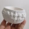 Kapadokya Ürgüp Göreme Ortahisar Kaya Evleri, Peri Bacaları 12cm Saksı Mumluk - Görsel 3