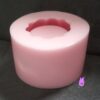 Büzgülü Yuvarlak Saksı 8,6cm Silikon Kalıp K-244, Polyester Taş Tozu Alçı Kalıbı - Görsel 2