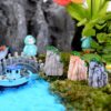 Terrarium İçin 3cm Mini Minyatür Kaya Kayalık Taş Dağ Silikon Kalıp K-655, Kokulu Taş Mum Kalıbı - Görsel 4