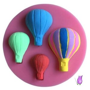 4'lü Minyatür 3cm Uçan Balon  Silikon Kalıp K-210