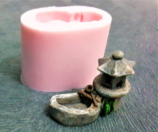 5cm Mini Kuyulu Japon Evi Silikon Kalıp K-264