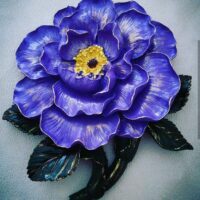 Dev Çiçek 25cm Gül Çiçeği Silikon Kalıp K-435