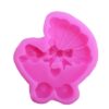 Fiyonklu 6,5cm Bebek Arabası Silikon Kalıp K-440 Polyester Mum Kokulu Taş Alçı Kalıbı - Görsel 4