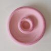 El Yapımı 8,8cm Alçı Şamdan Mumluk Tütsülük (Pembe) - Görsel 4