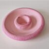 El Yapımı 8,8cm Alçı Şamdan Mumluk Tütsülük (Pembe) - Görsel 5