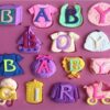 Baby Boy Baby Girl Yazılı Elbiseler Silikon Kalıp K-398 - Görsel 2