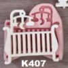 Bebek Karyolası Yatak Silikon Kalıp Silikon Kalıp K-407 - Görsel 4