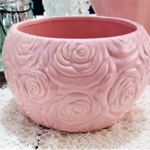 Gül Kabartmalı Yuvarlak Saksı Silikon Kalıbı K-673