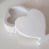 Ayakta Duran 6,5cm Kalp Silikon Kalıp K-383 Alçı Kokulu Taş Polyester Mum Kalıbı - Görsel 2