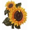 26cm Ayçiçeği Çiçek Demeti Silikon Kalıp K-466, Polyester Taş Tozu Çimento Alçı Kalıbı - Görsel 6