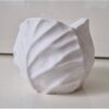 El Yapımı, Yaprak Lale Şeklinde 6,3cm Alçı Tealight Mumluk Saksı (Ham, Boyasız) B823 - Görsel 2