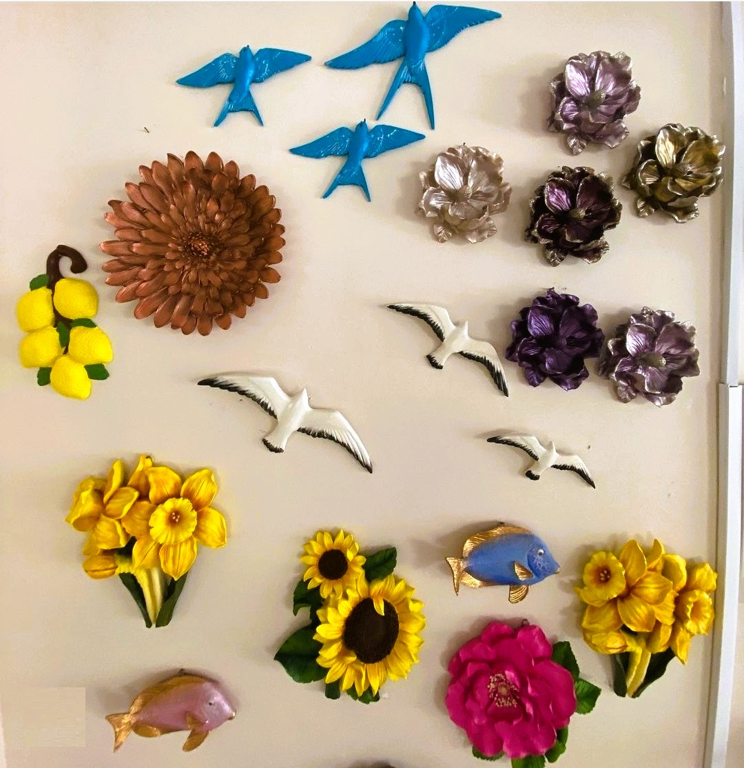 26cm Ayçiçeği Çiçek Demeti Silikon Kalıp K-466, Polyester Taş Tozu Çimento Alçı Kalıbı - Görsel 5