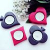 Sinek Üçgen Yaprak Tealight Mumluk Silikon Kalıp K-472, Polyester Taş Tozu Alçı Kalıbı - Görsel 3