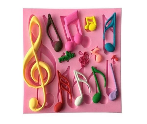 Müzik Notları Silikon Kalıp K-457, Polyester Taş Tozu Mum Alçı Kalıbı