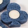 Sinek Üçgen Yaprak Tealight Mumluk Silikon Kalıp K-472, Polyester Taş Tozu Alçı Kalıbı - Görsel 2