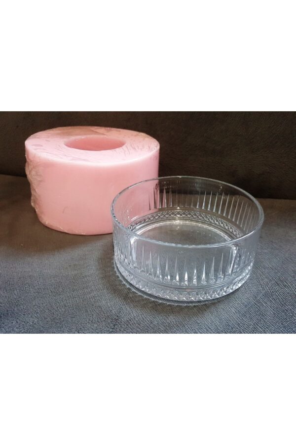 9cm Saksı, Mumluk Silikon Kalıp K-813, Polyester Taş Tozu Alçı Kalıbı