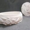 Nergis Çiçek Kabartmalı Oval Kutu Silikon Kalıp K-797 - Görsel 3