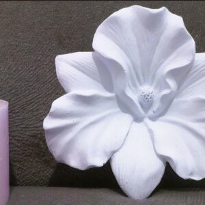 3 Boyutlu 10cm Çiçek Silikon Kalıp K-565, Kokulu Taş Sabun Alçı Mum Kalıbı