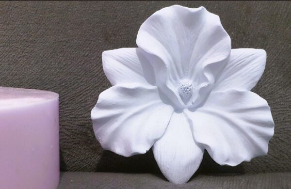 3 Boyutlu 10cm Çiçek Silikon Kalıp K-565, Kokulu Taş Sabun Alçı Mum Kalıbı
